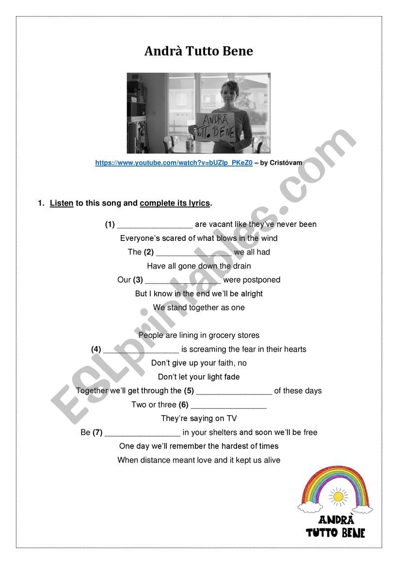 AndrÃ  tutto bene - Covid 19 song